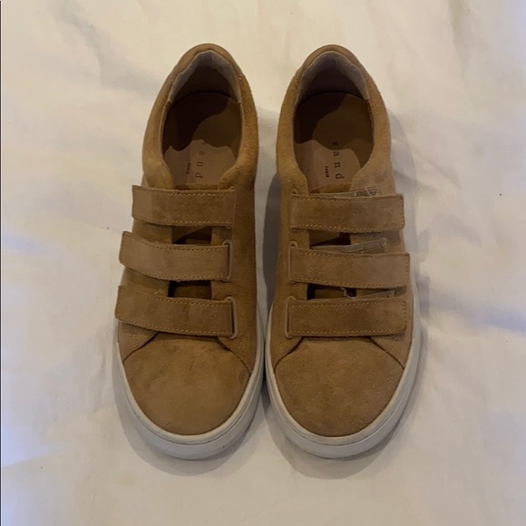 Sandro Velcro Suede Sneakers - Picture 1 of 5